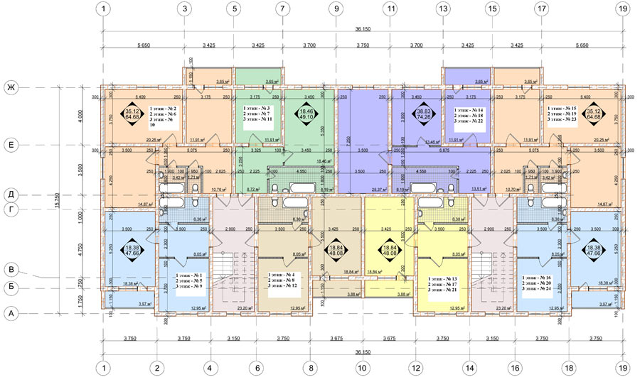 Жилой комплекс Беляниново Мытищинский район Московской области планировки квартир