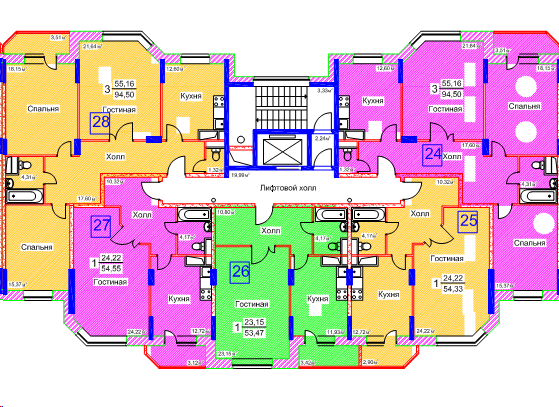Жилой комплекс Видное парк на улице Радиальная в городе Видное планировки квартир