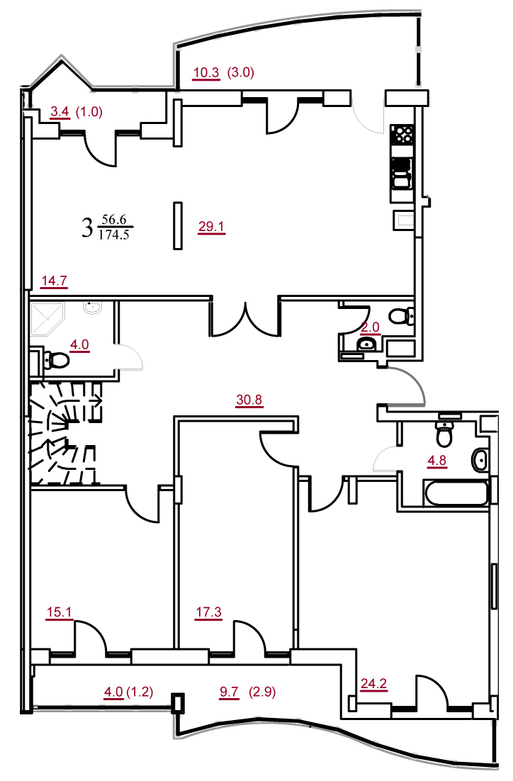 планировки квартир жк петрово-дальнее красногорский район