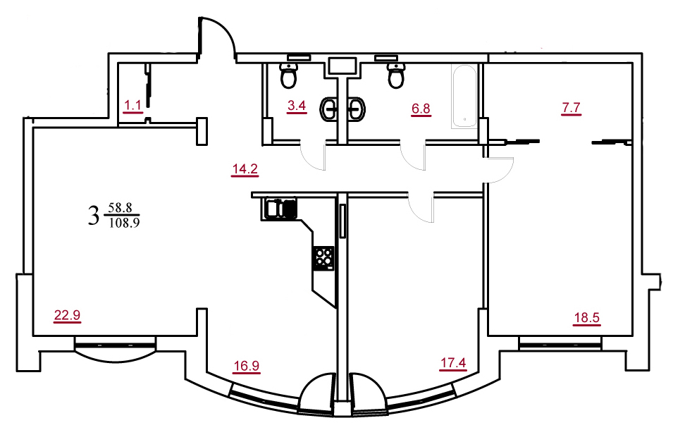 планировки квартир жк петрово-дальнее