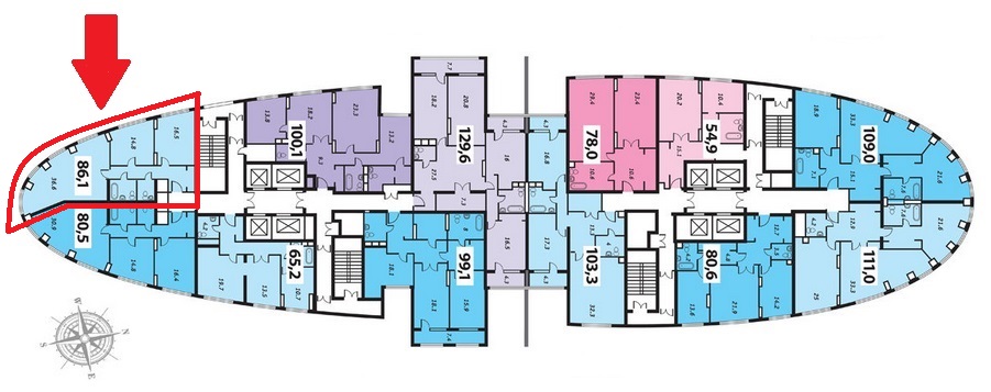 Жилой комплекс Дирижабль в Москве на профсоюзной улице планировки квартир