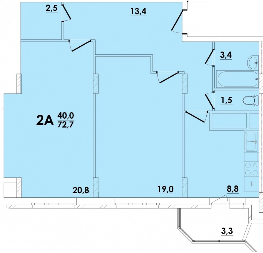 Жилой комплекс в городе Лобня по улице Кольцевая близ пруда и сквера планировки квартир