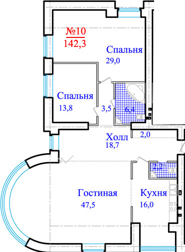 Жилой комплекс Берег в Химкинском городском округе планировки квартир