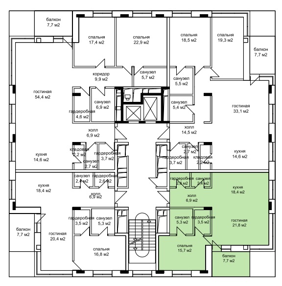 Жилой комплекс Рублево Парк планировки квартир
