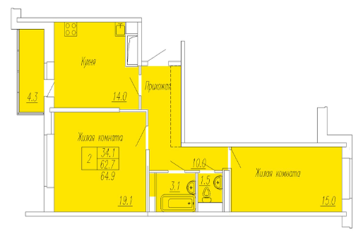 Жилой комплекс Спутник в городе Мытищи по улице Институтская планировки квартир