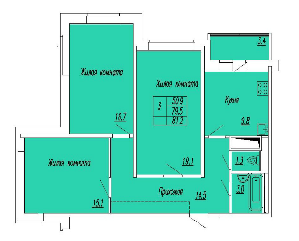 Жилой комплекс Спутник в городе Мытищи по улице Институтская планировки квартир
