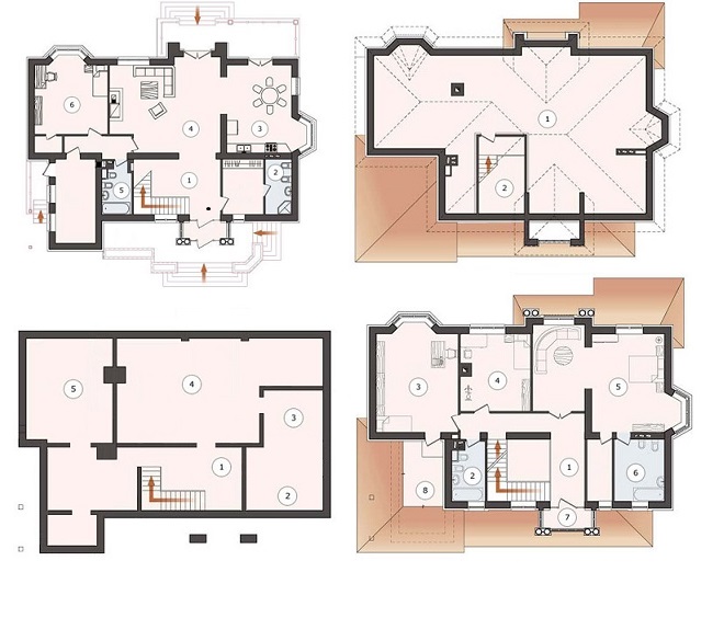 Жилой комплекс Крона планировки домов