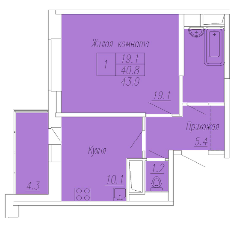 Жилой комплекс Спутник в городе Мытищи по улице Институтская планировки квартир