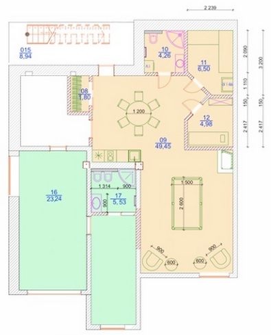 Жилой комплекс Заповедное озеро двухуровневых квартир, таунхаусов и коттеджей на берегу озера Круглое в Дмитровском районе Московской области планировки квартир