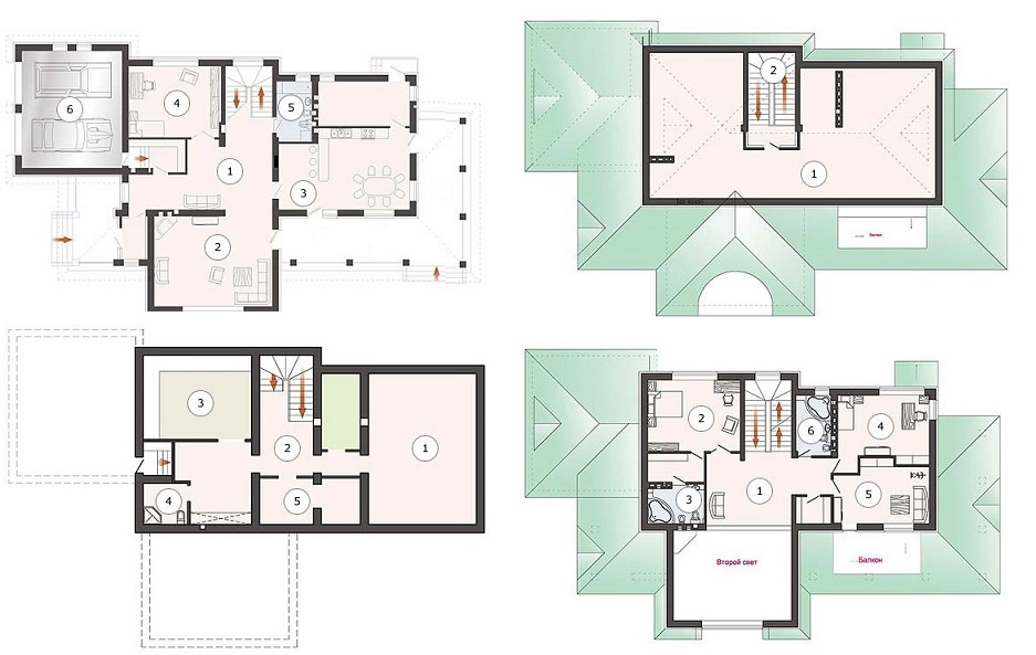 Жилой комплекс Крона планировки домов