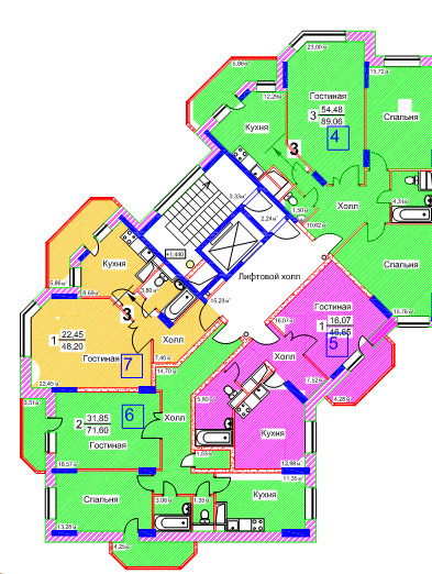 Жилой комплекс Видное парк на улице Радиальная в городе Видное планировки квартир