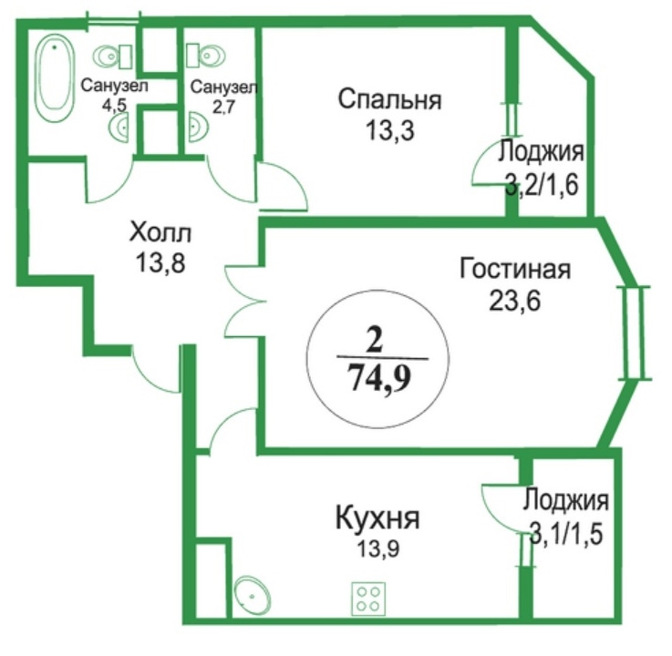 красногорская ривьера красногорск московская область подмосковье жк готовые квартиры планировки