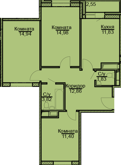 Жилой комплекс Быково Эко-квадрат Раменский район Подмосковье планировки квартир