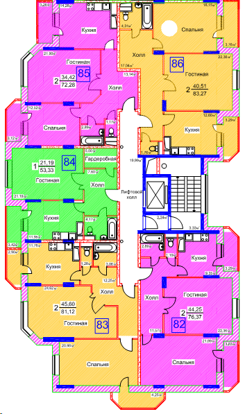 Жилой комплекс Видное парк на улице Радиальная в городе Видное планировки квартир